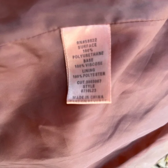 Max Studio Vegan Leather Moto Boho Vibes Tan Jacket NWTs Size M